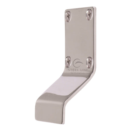 This is an image of a Steel Line Plain Cylinder Pull S.Steel Polished Chrome, ss-cpull002-p that is available to order from T.H Wiggans Ironmongery in Kendal.