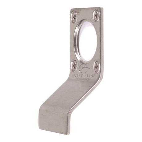 This is an image of a Steel Line Rim Cylinder Pull S.Steel Satin Chrome, ss-cpull003-s that is available to order from T.H Wiggans Ironmongery in Kendal.