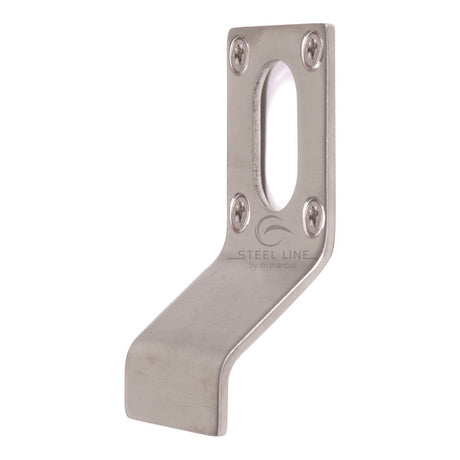 This is an image of a Steel Line Oval Cylinder Pull S.Steel Satin Chrome, ss-cpull005-s that is available to order from T.H Wiggans Ironmongery in Kendal.