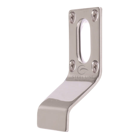 This is an image of a Steel Line Oval Cylinder Pull S.Steel Polished Chrome, ss-cpull006-p that is available to order from T.H Wiggans Ironmongery in Kendal.
