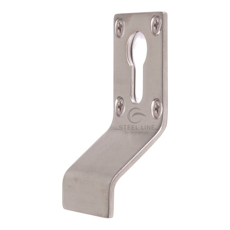 This is an image of a Steel Line Euro Cylinder Pull S.Steel Satin Chrome, ss-cpull007-s that is available to order from T.H Wiggans Ironmongery in Kendal.