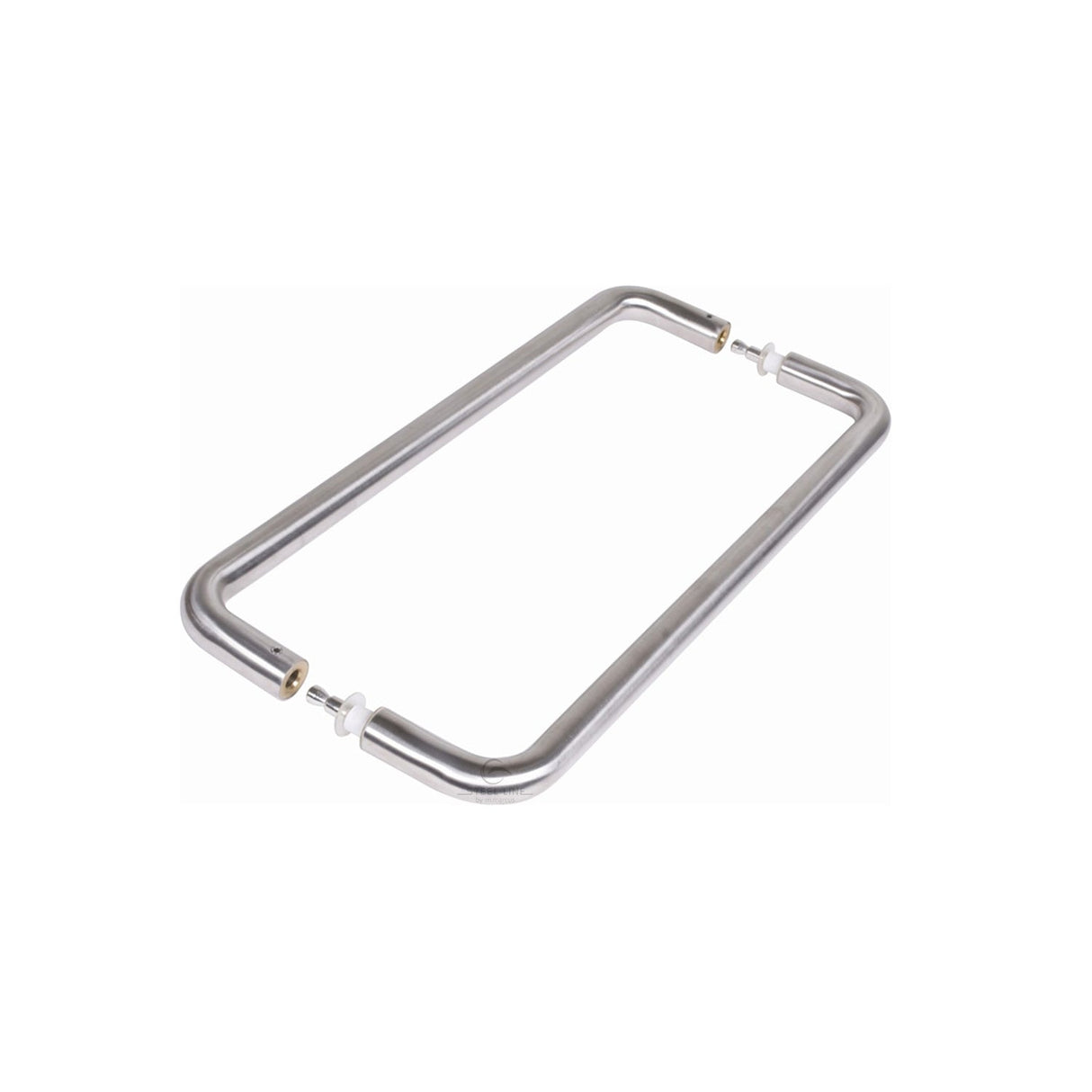 This is an image of a Steel Line Door Pull Handle Back to Back 425mm Satin Stainless Steel finish, ss-d190017-s that is available to order from T.H Wiggans Ironmongery in Kendal.