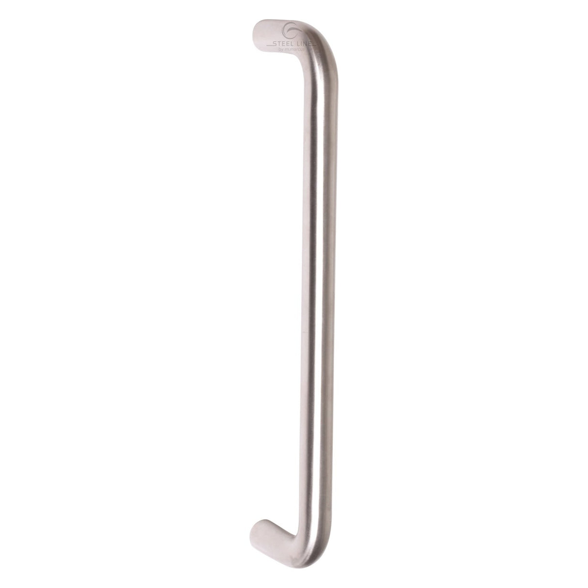 This is an image of a Steel Line Door Pull Handle Bolt Fix 425mm Satin Stainless Steel finish, ss-d220107-s that is available to order from T.H Wiggans Ironmongery in Kendal.