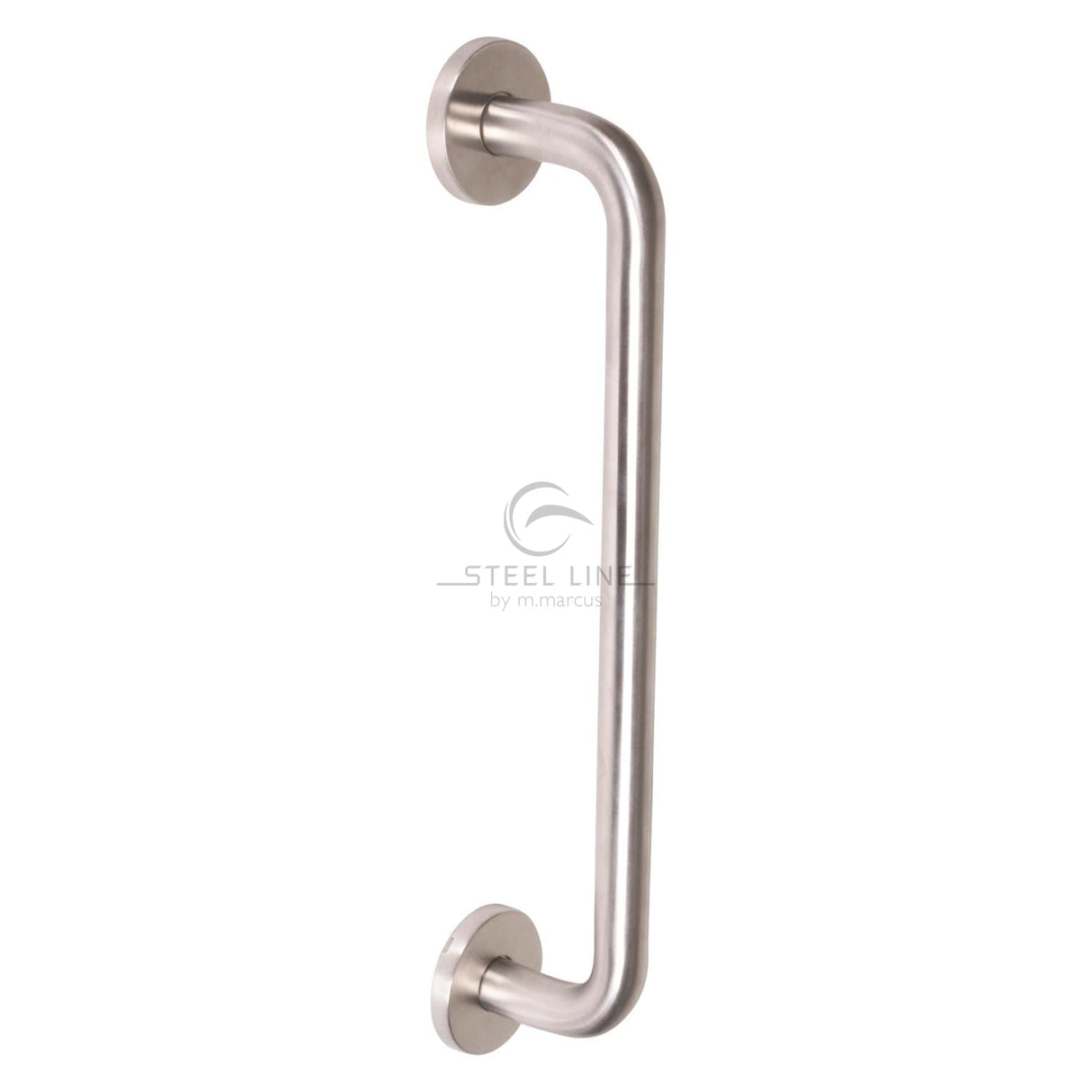 This is an image of a Steel Line Door Pull Handle Bolt Fix 600mm Satin Stainless Steel finish, ss-d220109-s that is available to order from T.H Wiggans Ironmongery in Kendal.