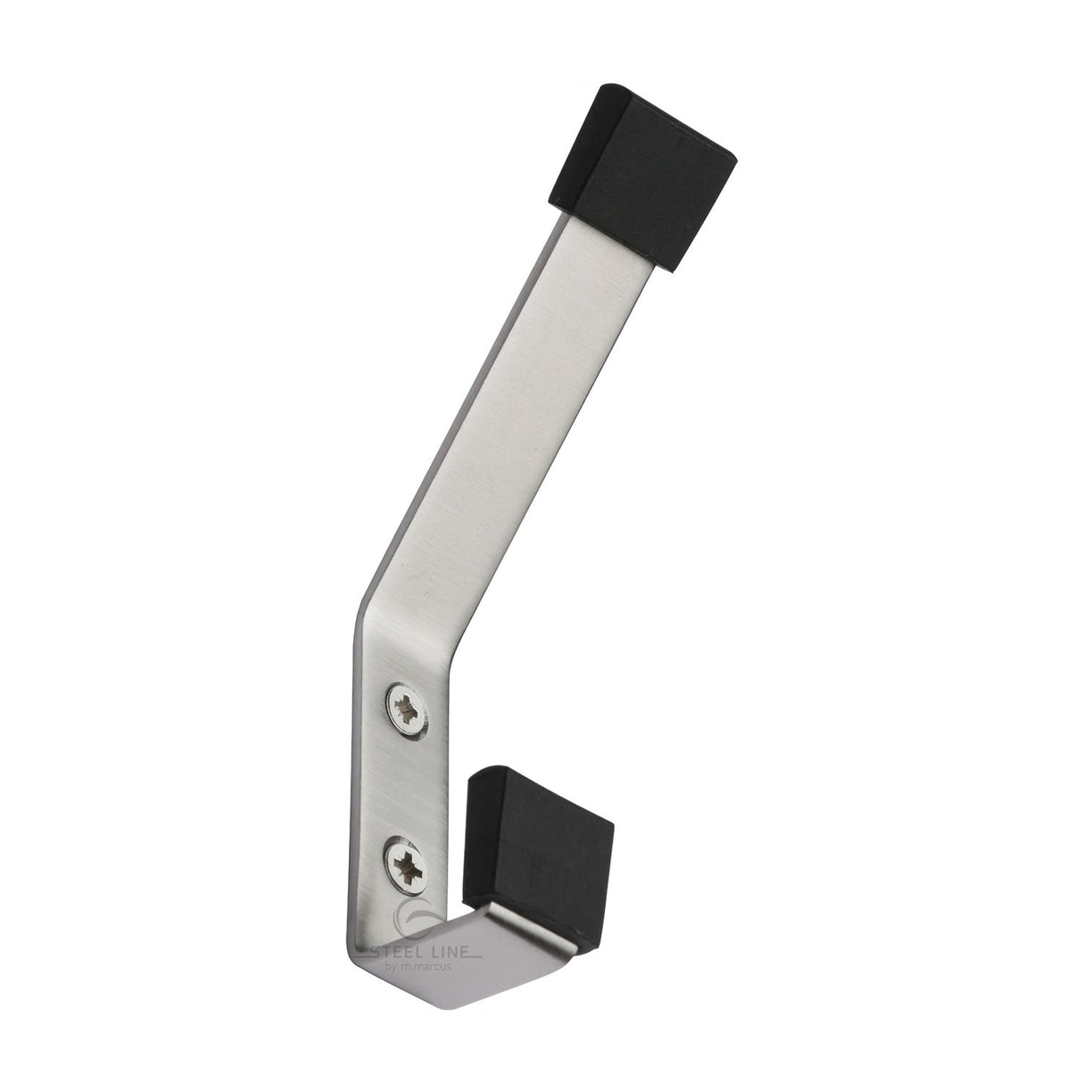 This is an image of a Steel Line Hat & Coat Hook Buffered Satin Stainless Steel finish, ss-hook005-s that is available to order from T.H Wiggans Ironmongery in Kendal.