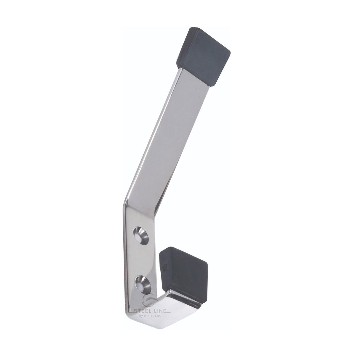 This is an image of a Steel Line Hat & Coat Hook Buffered Polished Stainless Steel finish, ss-hook006-p that is available to order from T.H Wiggans Ironmongery in Kendal.