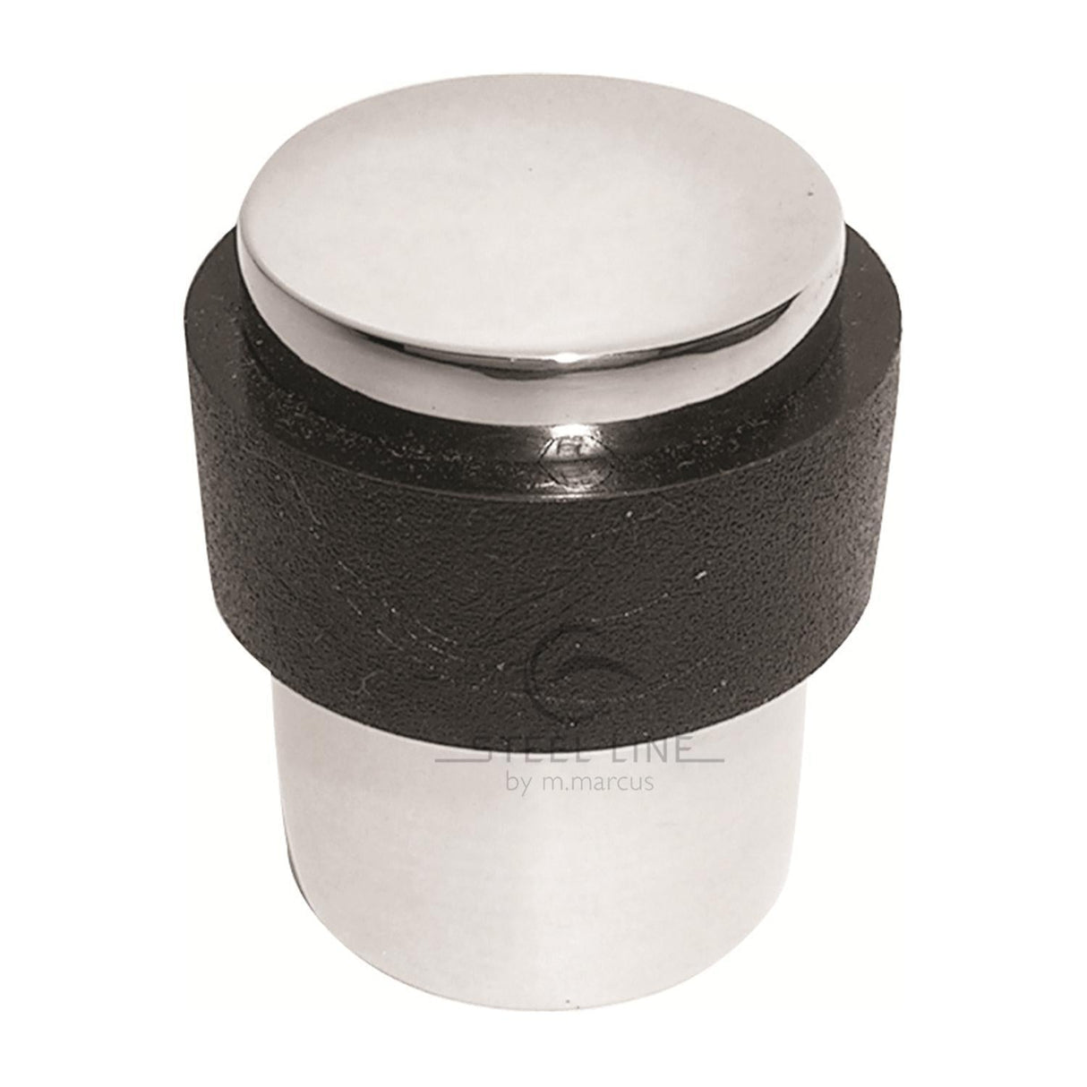 This is an image of a Steel Line Flat Door Stop Polished Stainless Steel Finish, ss-stop004-p that is available to order from T.H Wiggans Ironmongery in Kendal.