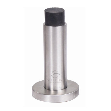 This is an image of a Steel Line Concealed Fix Door Stop Satin Stainless Steel Finish, ss-stop007-s that is available to order from T.H Wiggans Ironmongery in Kendal.