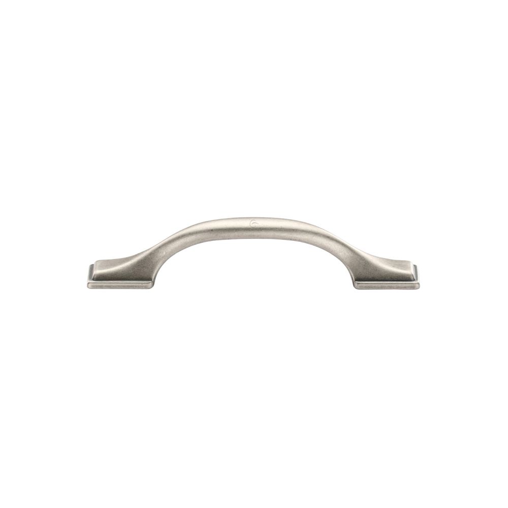 This is an image of a M.Marcus - Luca Cabinet Pull 96mm Distressed Pewter Finish, tk5090-096-dpw that is available to order from T.H Wiggans Ironmongery in Kendal.