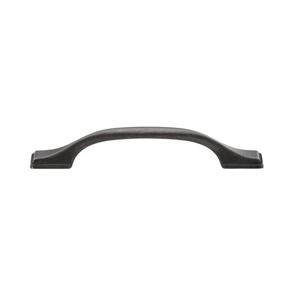This is an image of a M.Marcus - Luca Cabinet Pull 128mm Matt Bronze Finish, tk5090-128-lbn that is available to order from T.H Wiggans Ironmongery in Kendal.