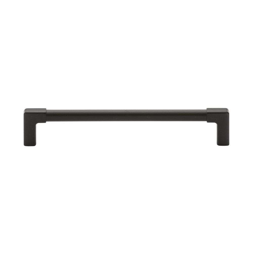 This is an image of a M.Marcus - Mission Cabinet Pull 160mm Matt Black Silk Touch Finish, tk5190-160-sbk that is available to order from T.H Wiggans Ironmongery in Kendal.