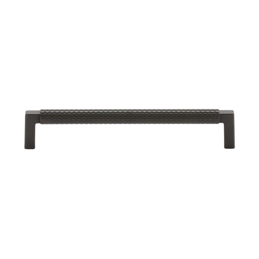 This is an image of a M.Marcus - Paxton Cabinet Pull 160mm Matt Black Silk Touch Finish, tk5191-160-sbk that is available to order from T.H Wiggans Ironmongery in Kendal.