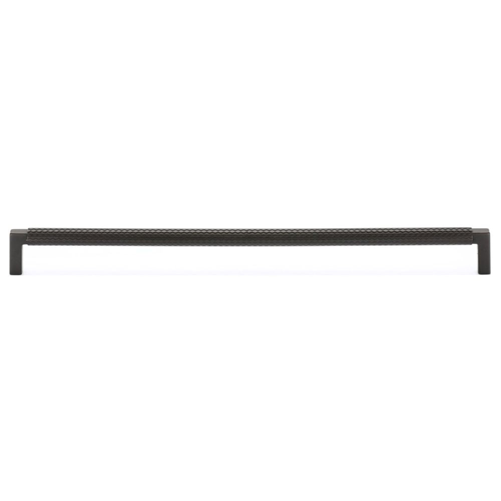 This is an image of a M.Marcus - Paxton Cabinet Pull 320mm Matt Black Silk Touch Finish, tk5191-320-sbk that is available to order from T.H Wiggans Ironmongery in Kendal.