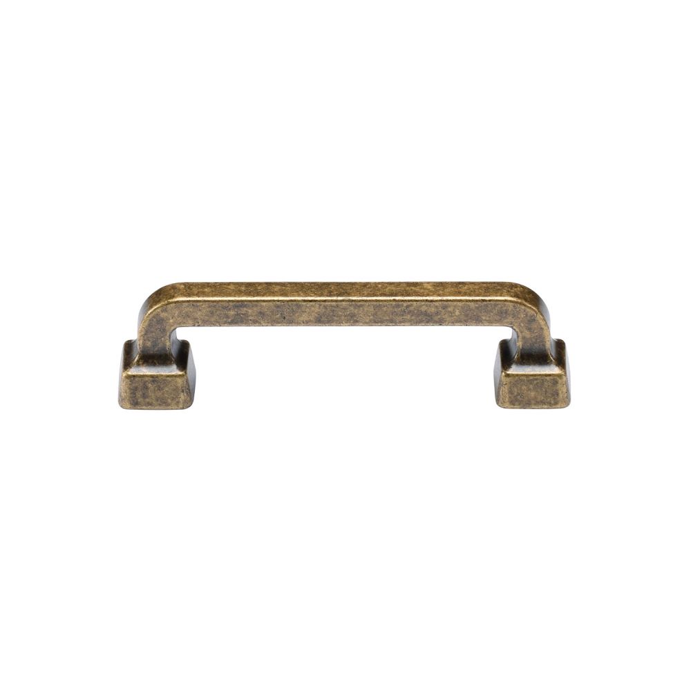 This is an image of a M.Marcus - Stilo Cabinet Pull 96mm Distressed Brass Finish, tk5217-096-dbs that is available to order from T.H Wiggans Ironmongery in Kendal.