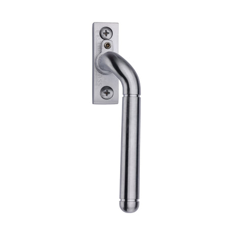This is an image of a Heritage Brass - Lockable Espagnolette Right Handed Satin Chrome finish, v1006l-rh-sc that is available to order from T.H Wiggans Ironmongery in Kendal.