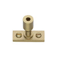 This is an image of a Heritage Brass - Casement Stay Locking Pin Satin Brass, v1007-sb that is available to order from T.H Wiggans Ironmongery in Kendal.