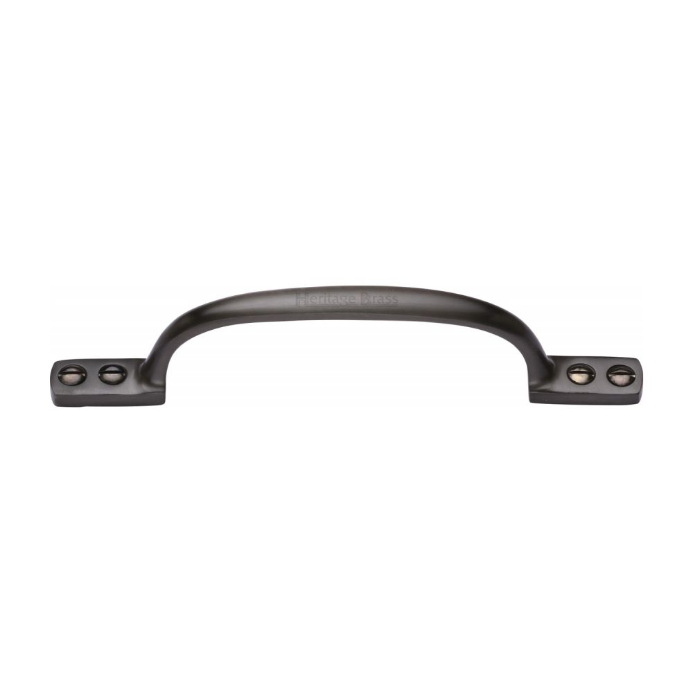 This is an image of a Heritage Brass - Pull Handle Russell Design 152mm Matt Bronze Finish, v1090-152-mb that is available to order from T.H Wiggans Ironmongery in Kendal.