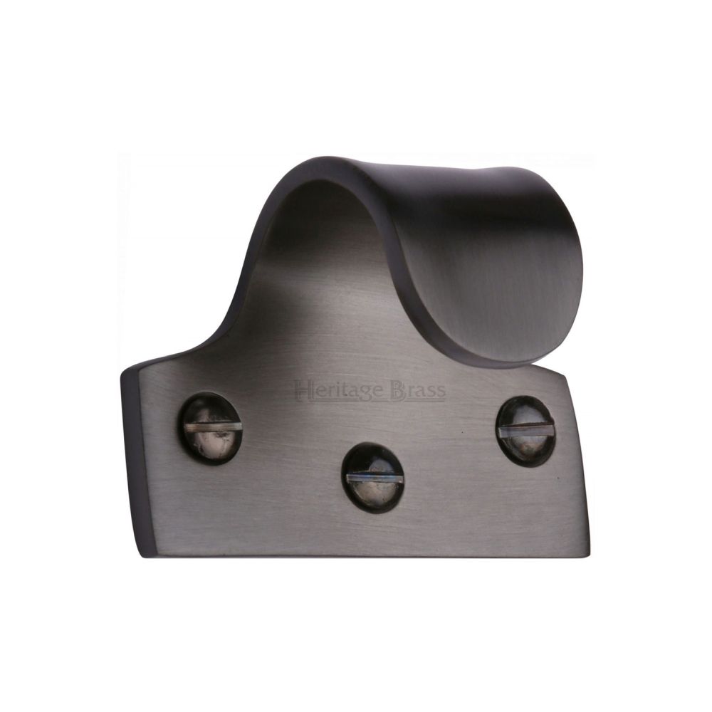 This is an image of a Heritage Brass - Sash Lift Matt Bronze Finish, v1110-mb that is available to order from T.H Wiggans Ironmongery in Kendal.