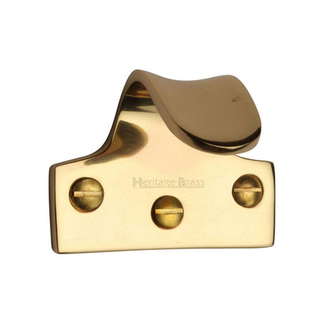 This is an image of a Heritage Brass - Sash Lift Polished Brass Finish, v1110-pb that is available to order from T.H Wiggans Ironmongery in Kendal.