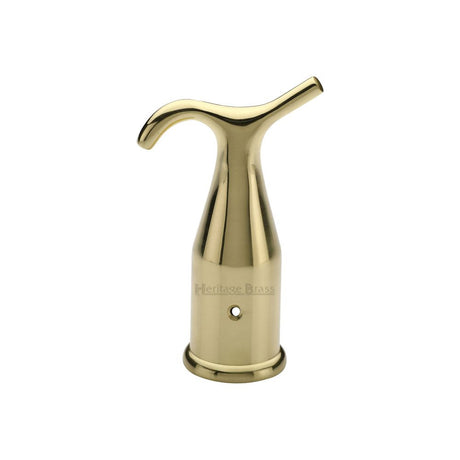 This is an image of a Heritage Brass - Pole Hook Polished Brass Finish, v1116-pb that is available to order from T.H Wiggans Ironmongery in Kendal.
