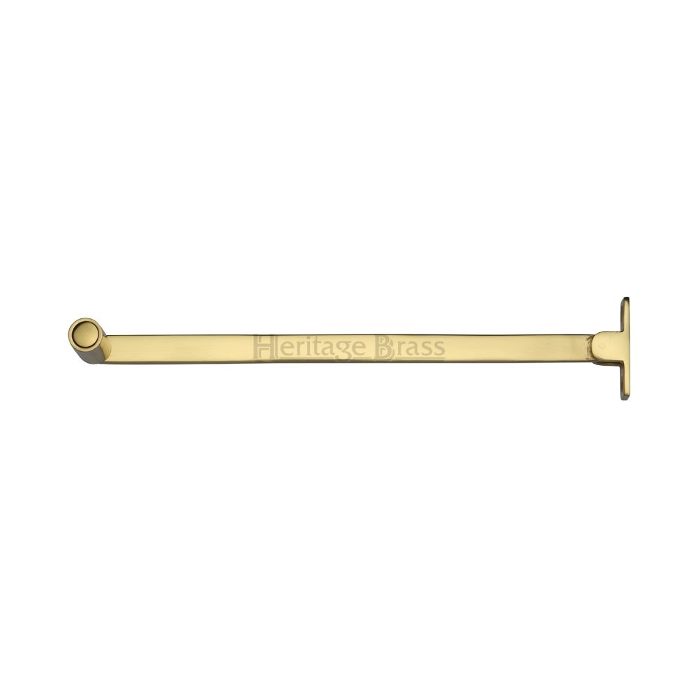 This is an image of a Heritage Brass - Roller Arm Stay 150mm Polished Brass Finish, v1119-6-pb that is available to order from T.H Wiggans Ironmongery in Kendal.