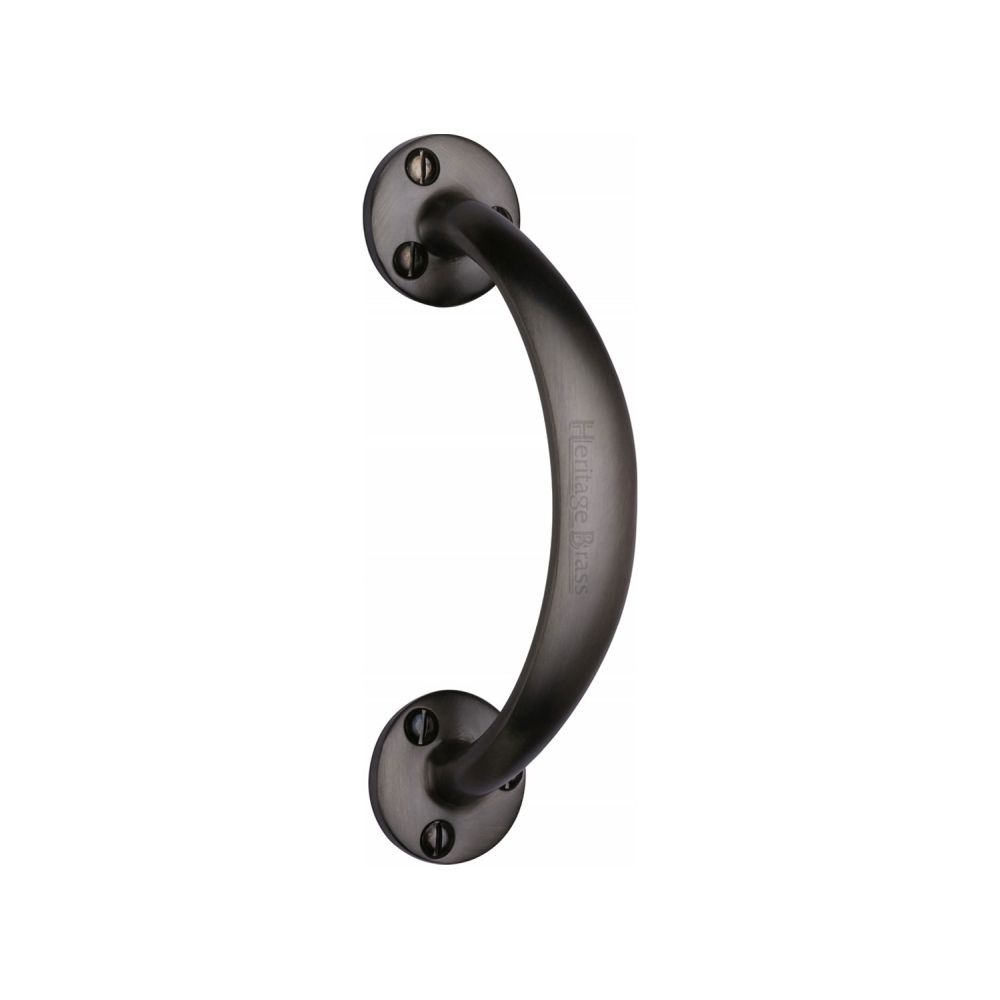 This is an image of a Heritage Brass - Pull Handle Matt Bronze Finish, v1140-mb that is available to order from T.H Wiggans Ironmongery in Kendal.