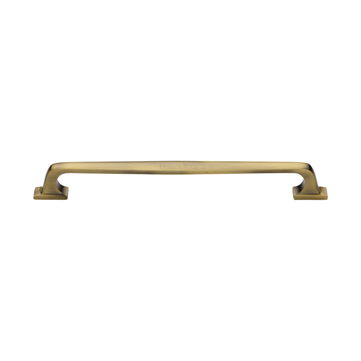 This is an image of a Heritage Brass - Door Pull Handle Durham Design 345mm Antique Brass Finish, v1210-345-at that is available to order from T.H Wiggans Ironmongery in Kendal.