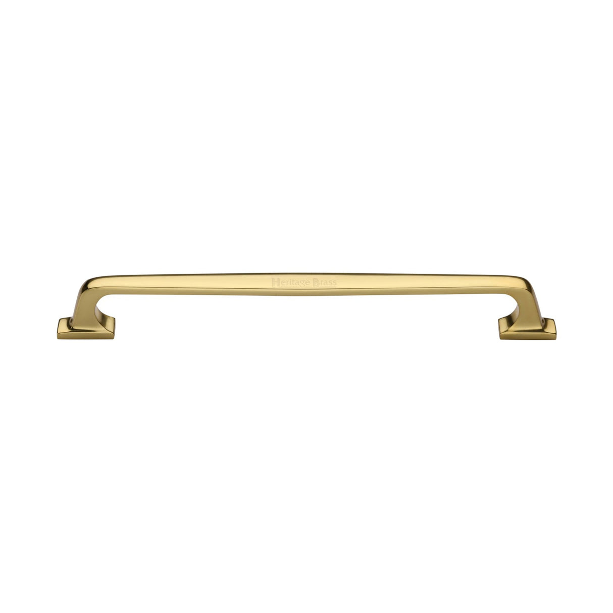 This is an image of a Heritage Brass - Door Pull Handle Durham Design 345mm Polished Brass Finish, v1210-345-pb that is available to order from T.H Wiggans Ironmongery in Kendal.