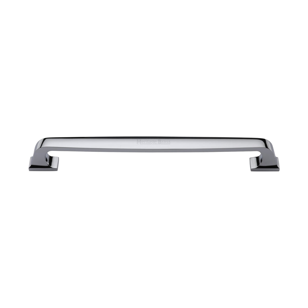 This is an image of a Heritage Brass - Door Pull Handle Durham Design 345mm Polished Chrome Finish, v1210-345-pc that is available to order from T.H Wiggans Ironmongery in Kendal.