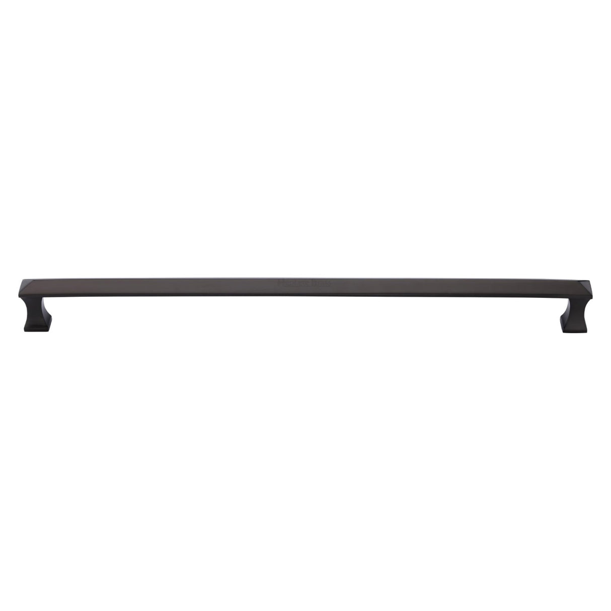 This is an image of a Heritage Brass - Door Pull Handle Pyramid Design 478mm Matt Bronze Finish, v1232-478-mb that is available to order from T.H Wiggans Ironmongery in Kendal.