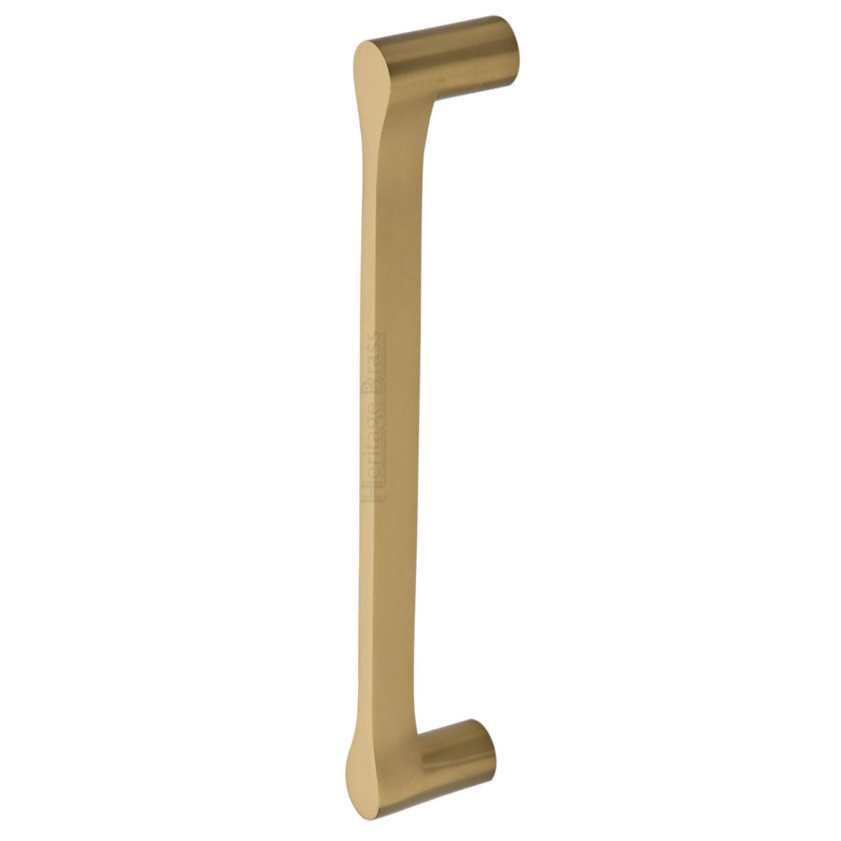This is an image of a Heritage Brass - Door Pull Handle Gio Design 332mm Satin Brass Finish, v1238-332-sb that is available to order from T.H Wiggans Ironmongery in Kendal.