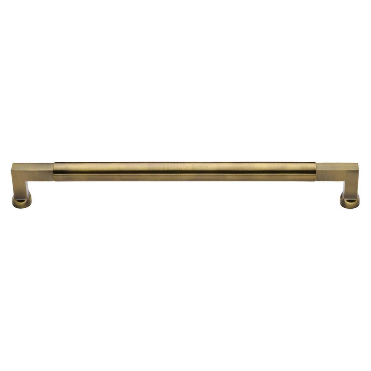 This is an image of a Heritage Brass - Door Pull Handle Bauhaus Design 483mm Antique Brass Finish, v1312-483-at that is available to order from T.H Wiggans Ironmongery in Kendal.