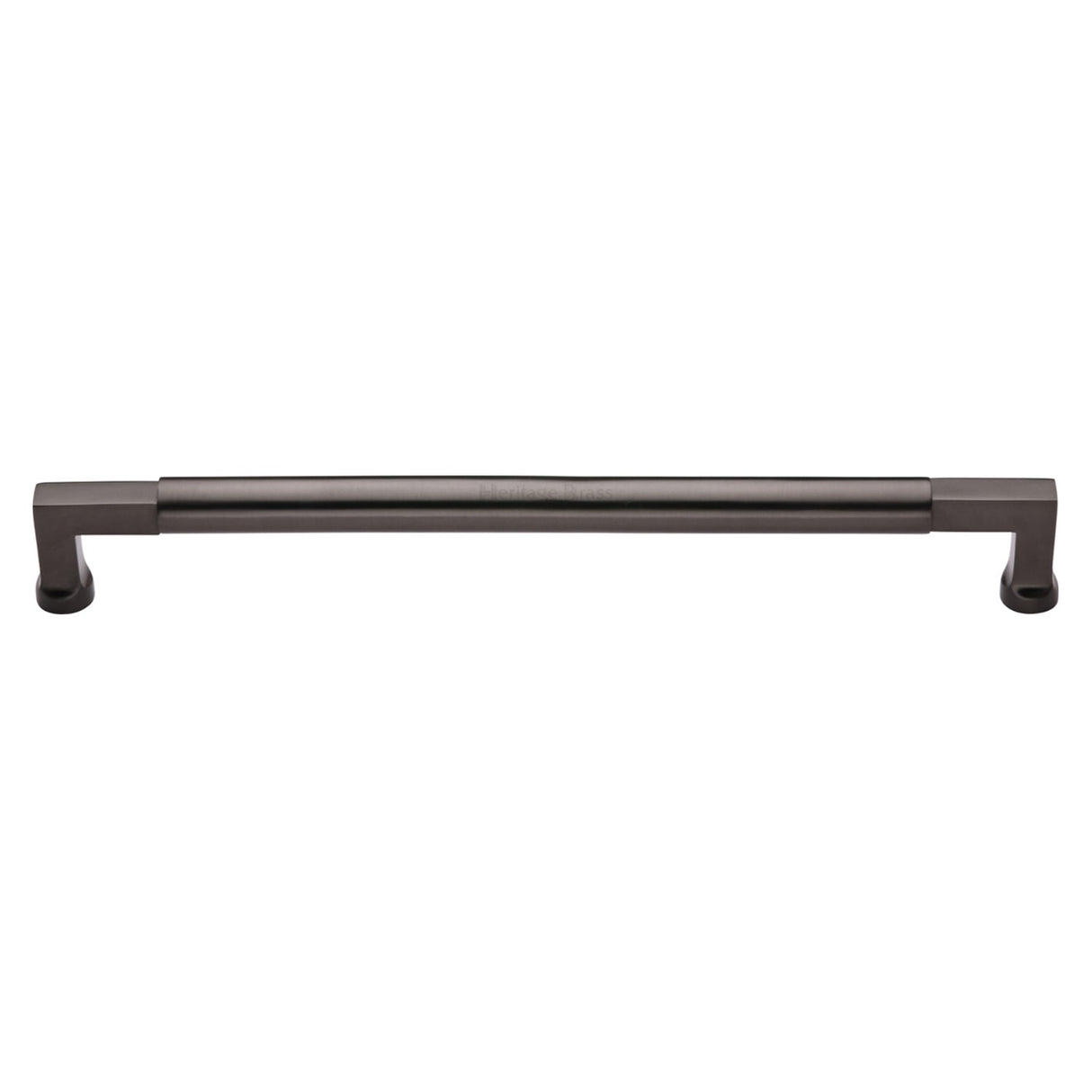 This is an image of a Heritage Brass - Door Pull Handle Bauhaus Design 483mm Matt Bronze Finish, v1312-483-mb that is available to order from T.H Wiggans Ironmongery in Kendal.