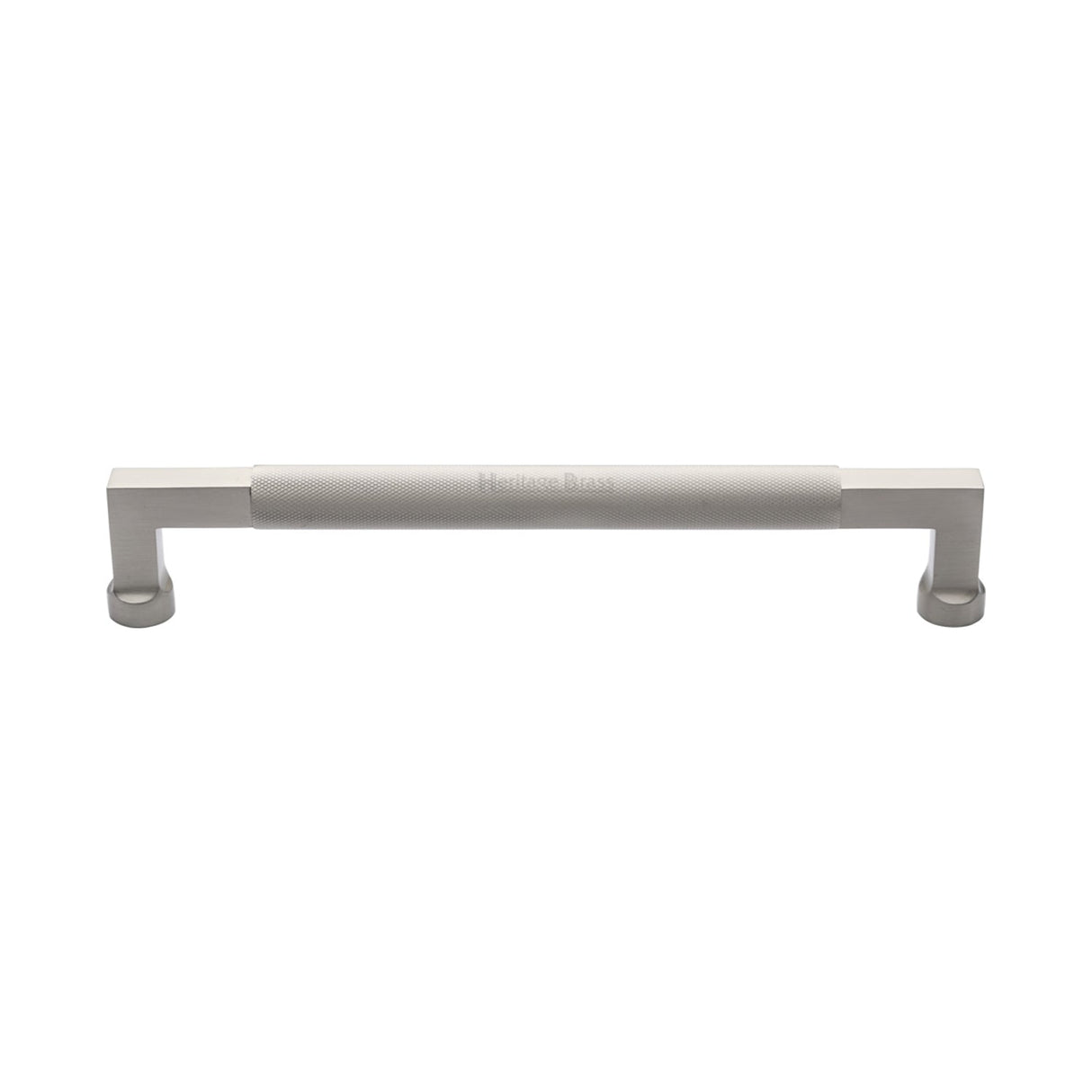 This is an image of a Heritage Brass - Door Pull Handle Bar Design 330mm Satin Nickel Finish, v1315-330-sn that is available to order from T.H Wiggans Ironmongery in Kendal.