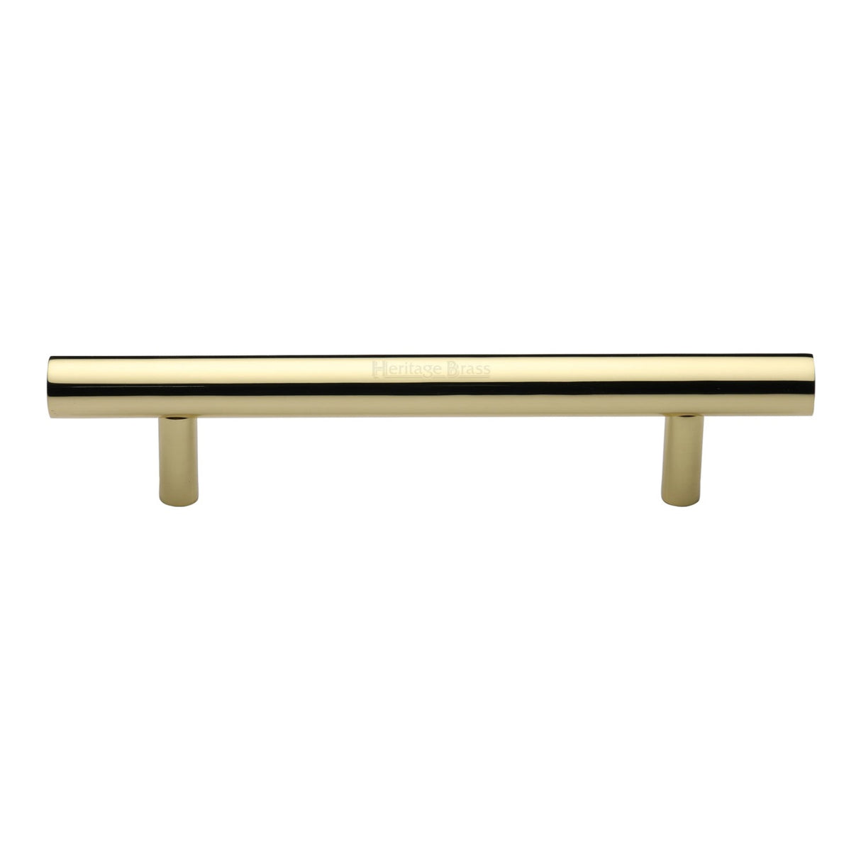 This is an image of a Heritage Brass - Door Pull Handle Bar Design 305mm Polished Brass Finish, v1361-305-pb that is available to order from T.H Wiggans Ironmongery in Kendal.