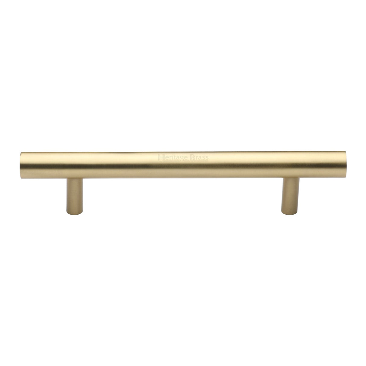 This is an image of a Heritage Brass - Door Pull Handle Bar Design 305mm Satin Brass Finish, v1361-305-sb that is available to order from T.H Wiggans Ironmongery in Kendal.