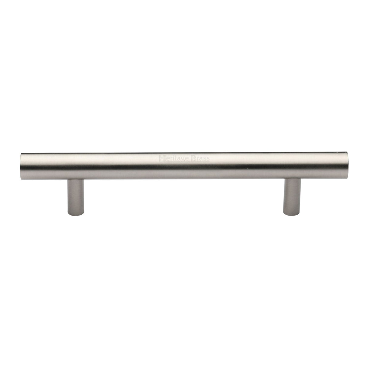 This is an image of a Heritage Brass - Door Pull Handle Bar Design 305mm Satin Nickel Finish, v1361-305-sn that is available to order from T.H Wiggans Ironmongery in Kendal.