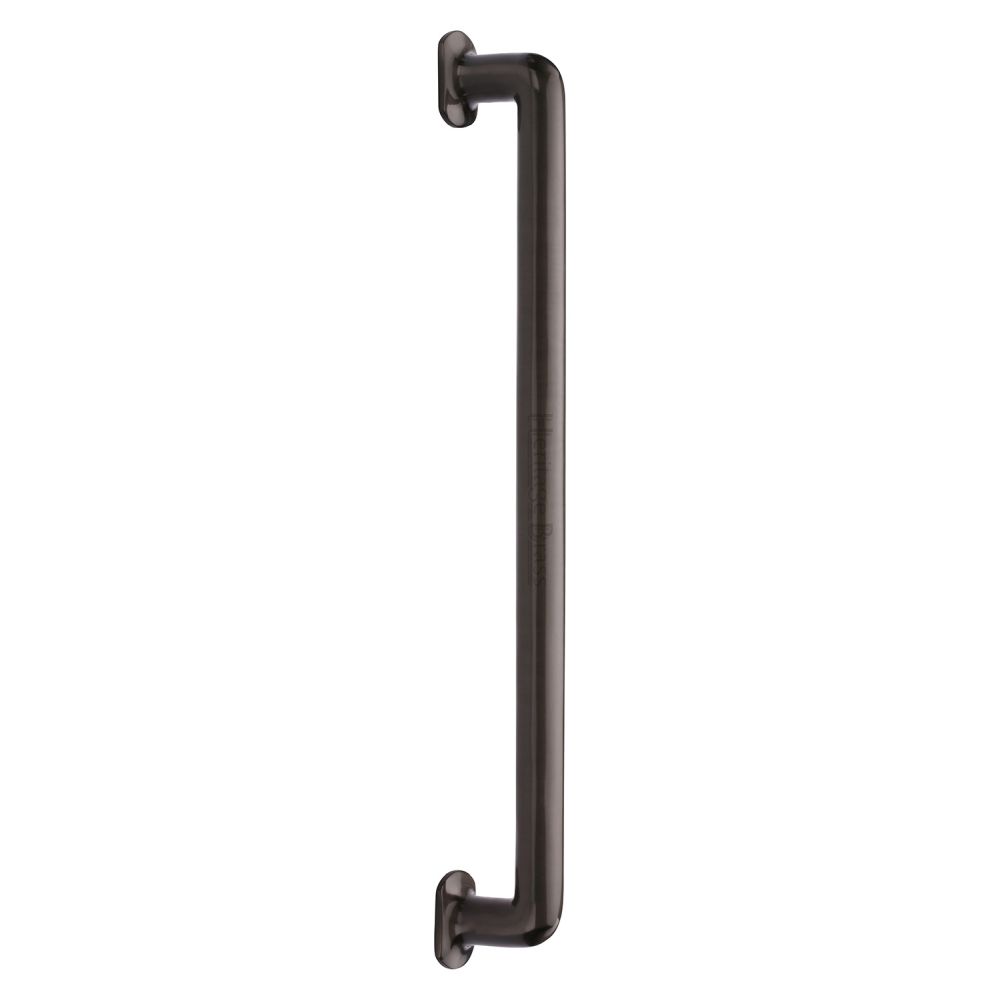 This is an image of a Heritage Brass - Door Pull Handle Traditional Design 482mm Matt Bronze Finish, v1376-482-mb that is available to order from T.H Wiggans Ironmongery in Kendal.