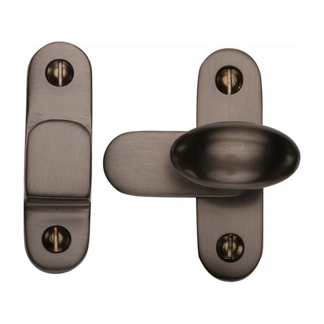 This is an image of a Heritage Brass - Showcase Fastener Matt Bronze Finish, v1970-mb that is available to order from T.H Wiggans Ironmongery in Kendal.