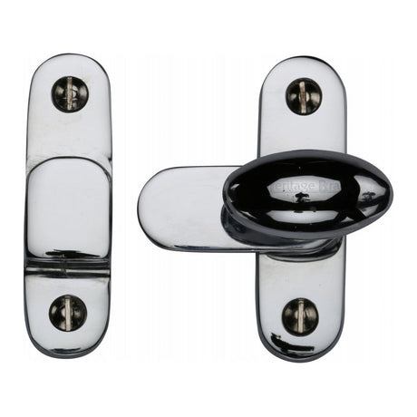 This is an image of a Heritage Brass - Showcase Fastener Polished Chrome Finish, v1970-pc that is available to order from T.H Wiggans Ironmongery in Kendal.