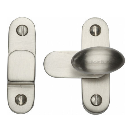This is an image of a Heritage Brass - Showcase Fastener Satin Nickel Finish, v1970-sn that is available to order from T.H Wiggans Ironmongery in Kendal.