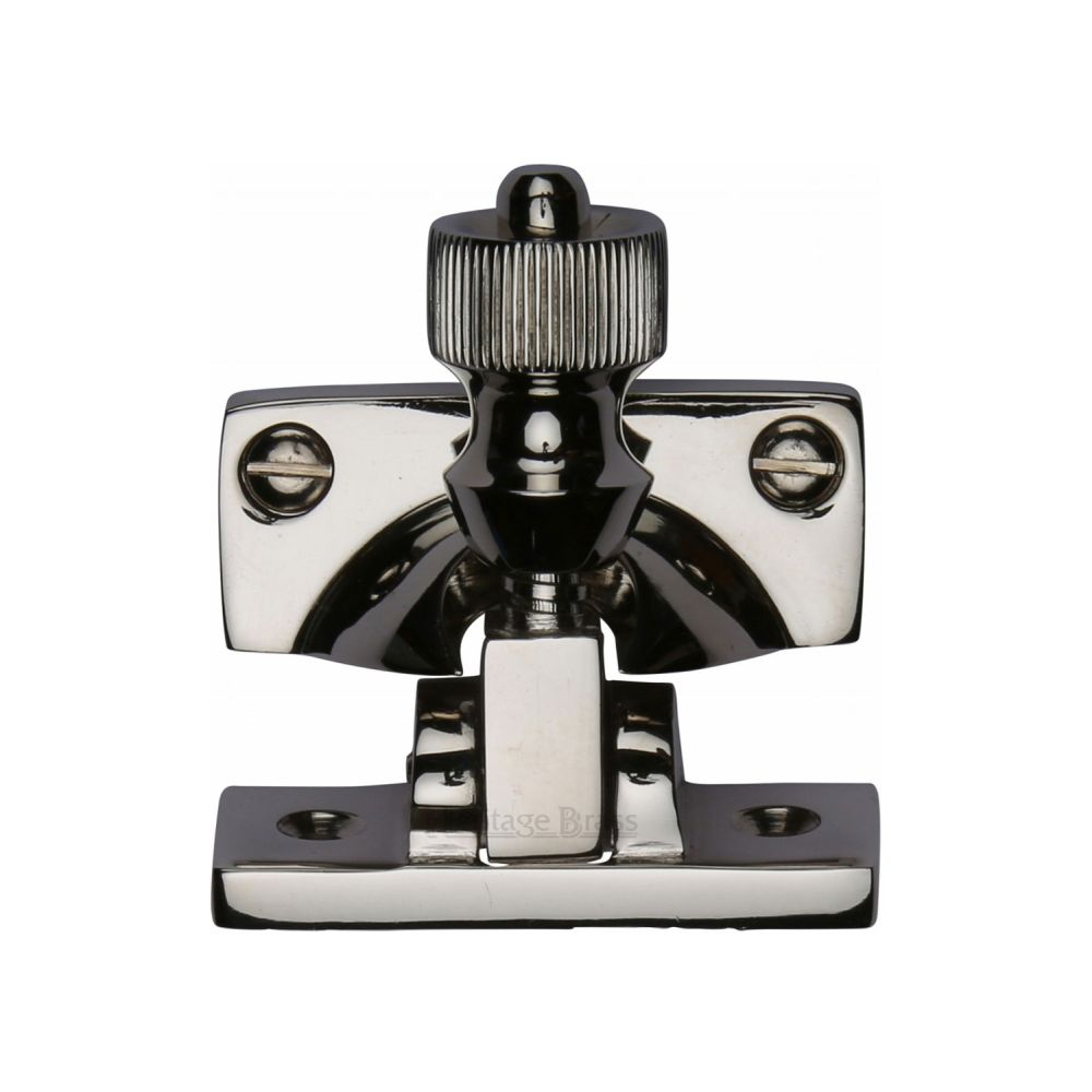 This is an image of a Heritage Brass - Brighton Sash Fastener Polished Nickel Finish, v2055-pnf that is available to order from T.H Wiggans Ironmongery in Kendal.