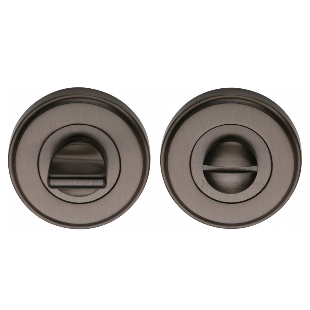 This is an image of a Heritage Brass - Thumbturn & Emergency Release Matt Bronze Finish, v4045-mb that is available to order from T.H Wiggans Ironmongery in Kendal.