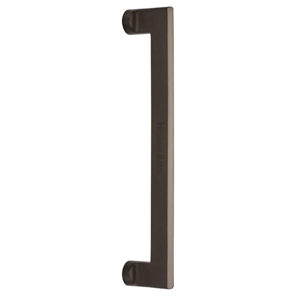 This is an image of a Heritage Brass - Door Pull Handle Apollo Design 307mm Matt Bronze Finish, v4150-307-mb that is available to order from T.H Wiggans Ironmongery in Kendal.