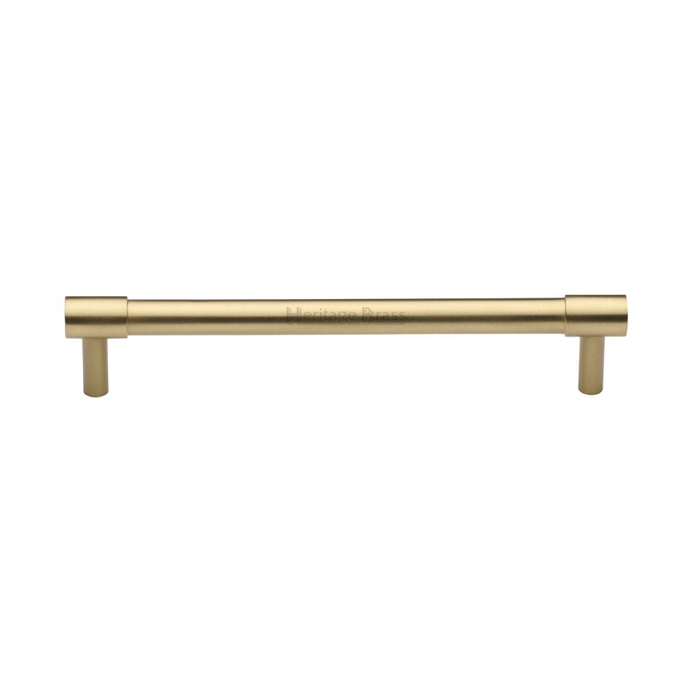 This is an image of a Heritage Brass - Cabinet Pull Phoenix Design 160mm CTC Satin Brass Finish, v4434-160-sb that is available to order from T.H Wiggans Ironmongery in Kendal.