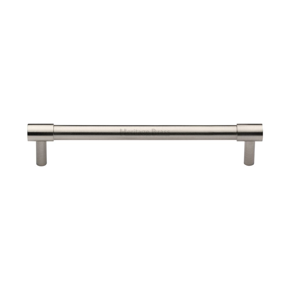 This is an image of a Heritage Brass - Cabinet Pull Phoenix Design 160mm CTC Satin Nickel Finish, v4434-160-sn that is available to order from T.H Wiggans Ironmongery in Kendal.