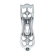 This is an image of a Heritage Brass - Cabinet Pull Ornate Design Satin Chrome Finish, v5023-sc that is available to order from T.H Wiggans Ironmongery in Kendal.