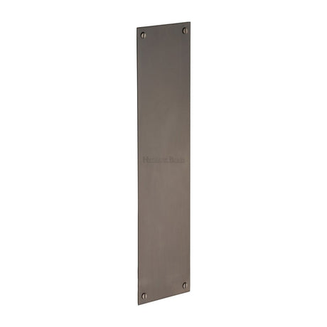 This is an image of a Heritage Brass - Fingerplate 305 x 76mm - Matt Bronze Finish, v740-305-mb that is available to order from T.H Wiggans Ironmongery in Kendal.