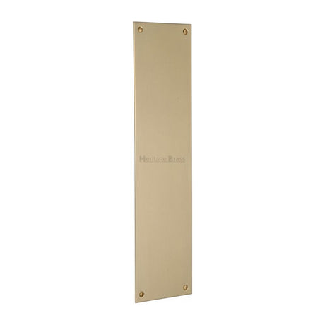 This is an image of a Heritage Brass - Fingerplate 305 x 76mm - Polished Brass Finish, v740-305-pb that is available to order from T.H Wiggans Ironmongery in Kendal.