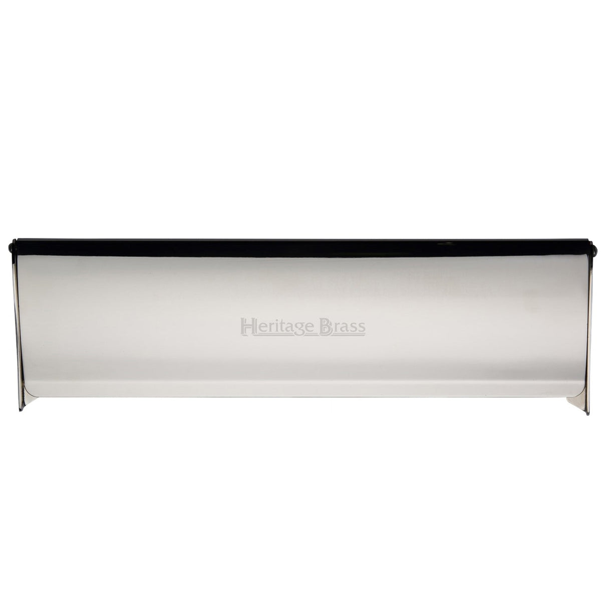 This is an image of a Heritage Brass - Interior Letterflap 15 3/4 x 4 Polished Nickel finish, v860-403-pnf that is available to order from T.H Wiggans Ironmongery in Kendal.
